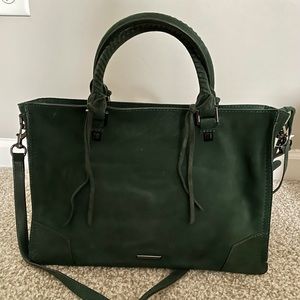 Rebecca Minkoff Regan Satchel Tote. Color: Malachite (dark green)